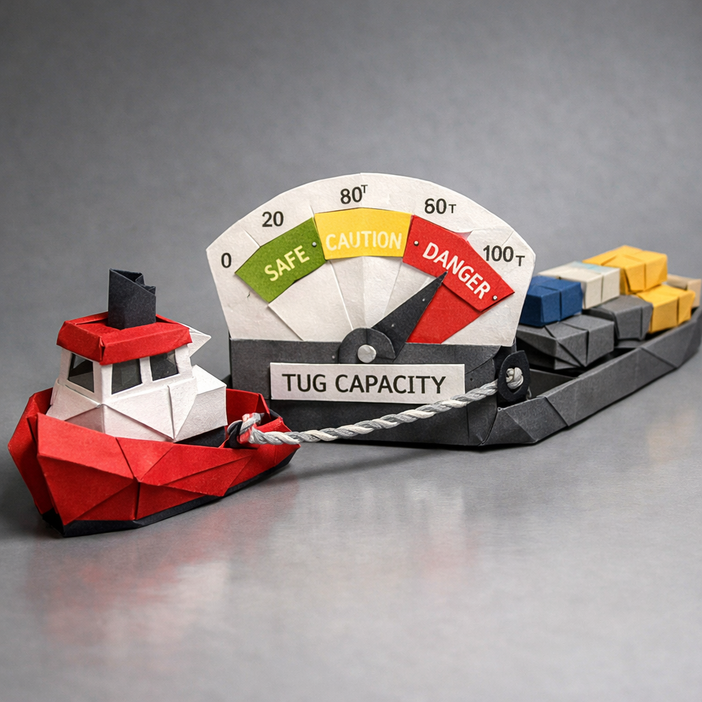 Origami Crane with Tug Capacity Tool